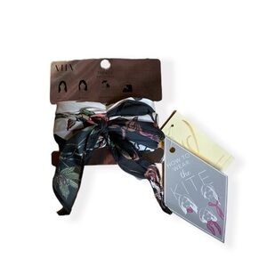 The Kite Scarf Hair Tie Black | OS